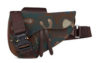 DIOR PETER DOIG Denim Sling Bag Men's Camouflage Brown