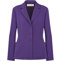 DIOR FW24 Business Suits Coats Women's Purple