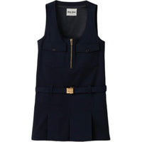 MIU MIU Sleeveless Dress Women's Blue