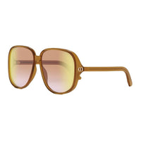 DIOR Plastic Square Sunglasses Women's Brown