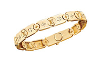 LOUIS VUITTON Les Gastons Vuitton Gourmette Bracelet Yellow Gold