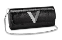 LOUIS VUITTON Electric Cow Leather Shoulder Bag Women's Black