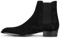 SAINT LAURENT Wyatt Chelsea Boot Black Suede