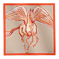 HERMES Silk Silk Scarves Women's Orange