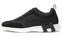 HERMES Bouncing Casual Shoes Men Low-Top Black/White