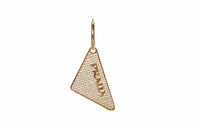 PRADA Logo Crystal-Embellished Left Earring
