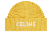 CELINE Embroidered Knit Wool Beanie