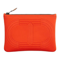 HERMES Polyamide Clutch Mini Women's Orange