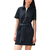 HERMES SS24 Short-Sleeved Dresses Women's Black Blue