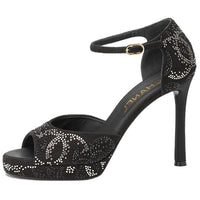 CHANEL Strap Sandals Women's Black