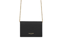 SAINT LAURENT PARIS Lambskin Crossbody Bag, Shoulder Bag Women's Black