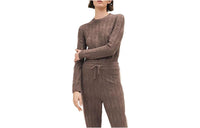 HERMES Knitted Sweatpants Women's Umber