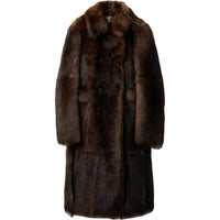 MIU MIU FW24 Coats Women's Mahogany