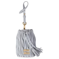 MIU MIU Matelassé Sheepskin Handbag, Shoulder Bag Mini Women's Cornflower Blue