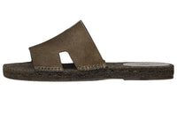 HERMES Stylish Sandals Men's Dark Brown