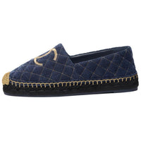 CHANEL Casual Single Shoes Women's Blue