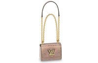 LOUIS VUITTON Twist Python Skin Shoulder Bag Crossbody Bag Mini Women's Rose Pink