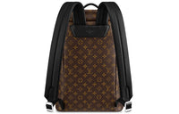 LOUIS VUITTON Zack Macassar Monogram Canvas With Leather Backpack Men's Brown