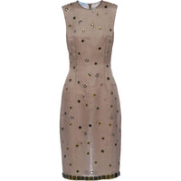 PRADA Eyelet-Embellished Sleeveless Dress