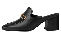 HERMES Gisele Stylish Sandal 6cm Men's Black