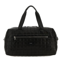 SAINT LAURENT Leather Portable Travel Bag Men's Black