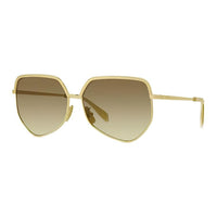 CELINE Irregular Shape Sunglasses Women's Gold