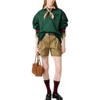 MIU MIU SS25 Polo Shirt Women's Green