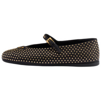 PRADA Flat Mary Jane Shoes Women's Black