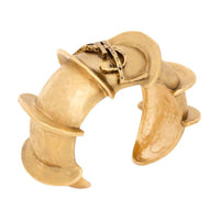 SAINT LAURENT Metal, Brass Cufflinks Women's Gold