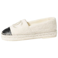 CHANEL 24B Espadrilles Women's White Black