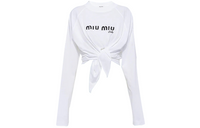 MIU MIU Crop Tops Women's White