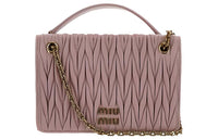 MIU MIU Leather Handbag Shoulder Bag Crossbody Bag Mini Women's Pink