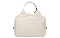 PRADA Leather One Shoulder Handbags Women's White