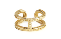 HERMES 18K Gold Rings Women's Gold