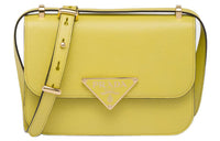 PRADA Saffiano Leather Crossbody Bag Shoulder Bag Women's Pomelo Green