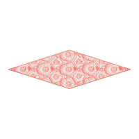 DIOR Silk Silk Scarves Women's White/Coral