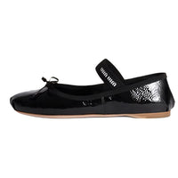 MIU MIU Naplak Flat Mary Jane Shoes Low Heel Women's Black