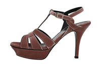 SAINT LAURENT Strap Sandals Women's Red Brown