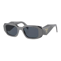 PRADA Acetate Rectangular Sunglasses Women's Dark Gray