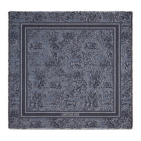 DIOR Sheep Wool Knit Scarves Unisex Gray