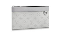 LOUIS VUITTON Discovery Pochette Monogram Antarctica Taiga Pm White