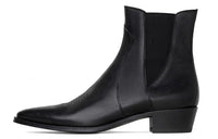 CELINE Camargue Short Chelsea Boots Men's Black