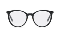 DIOR Plate Frame Irregular Shape Eyeglass Frames Unisex Black