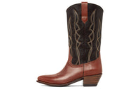 CELINE Knee high Boots Women's Brown Black