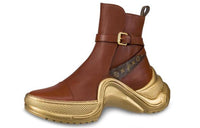 LOUIS VUITTON Archlight 1.0 Ankle Boots Women's Amber Brown