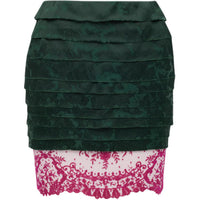 SAINT LAURENT Casual Short Skirts Women's Green