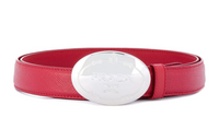 PRADA Leather Belts Women's Red