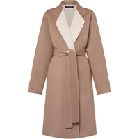 LOUIS VUITTON Lapel Collar Wrap Coat Coats Women's Pink