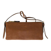 MIU MIU Leather Clutch, Crossbody Bag, Shoulder Bag Mini Women's Oak Brown