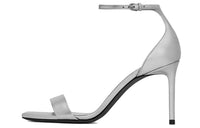 SAINT LAURENT Amber Strap Sandals Women's Silver